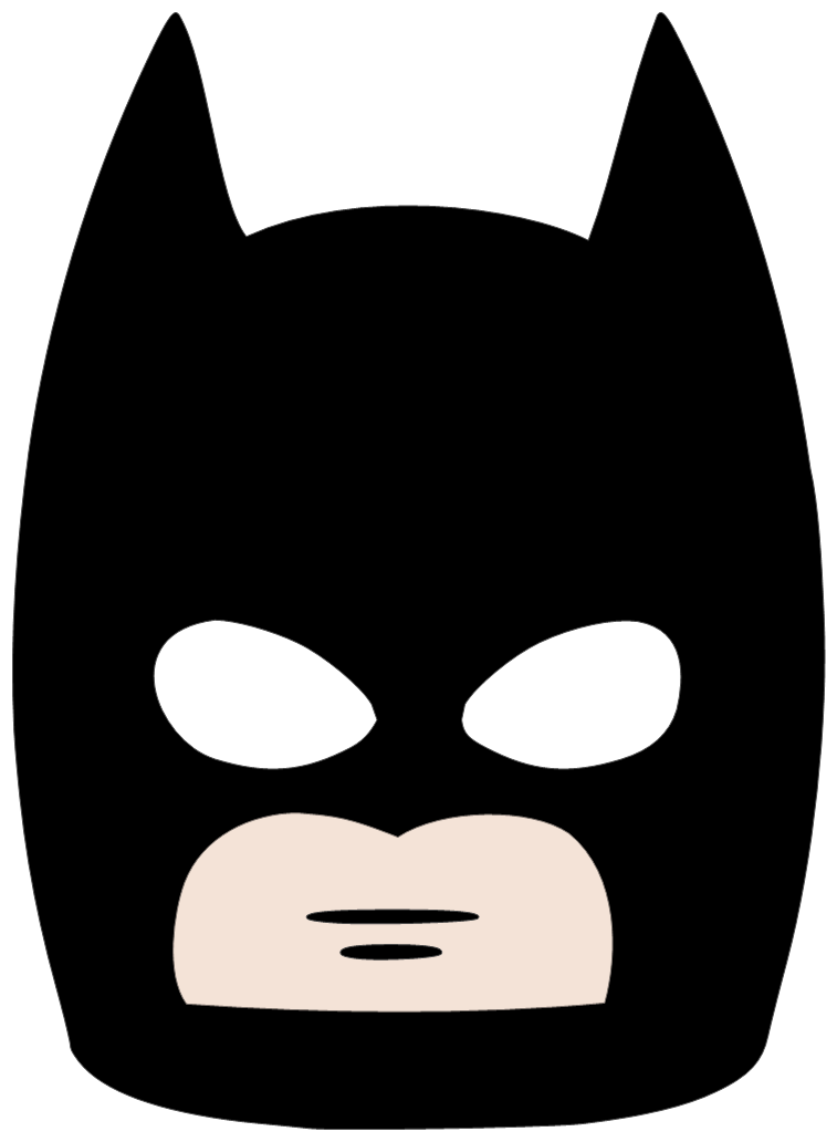 Cartoon batman mask png transparent background free download 38923