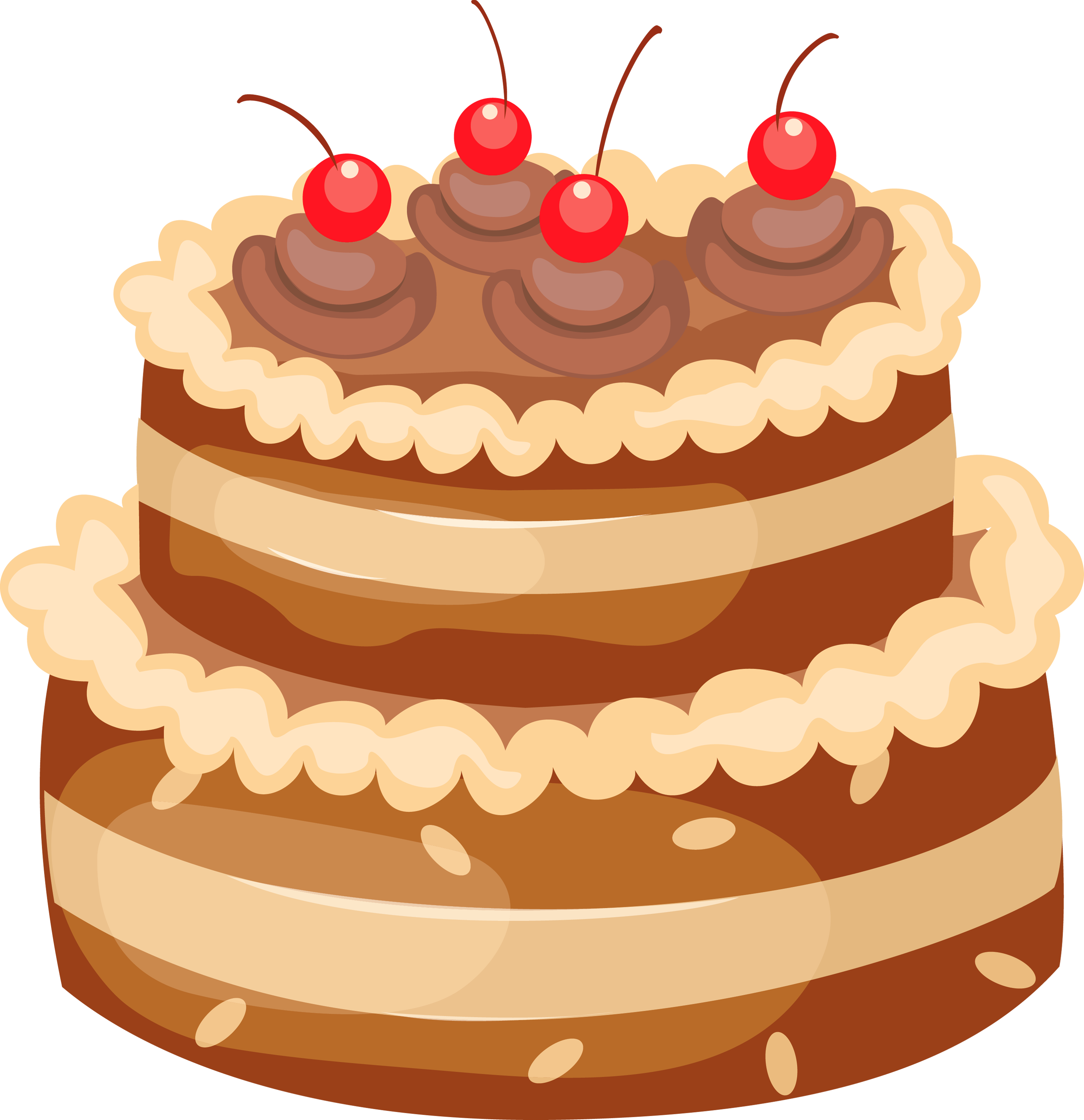 Chocolate cake PNG transparent image download, size: 500x360px
