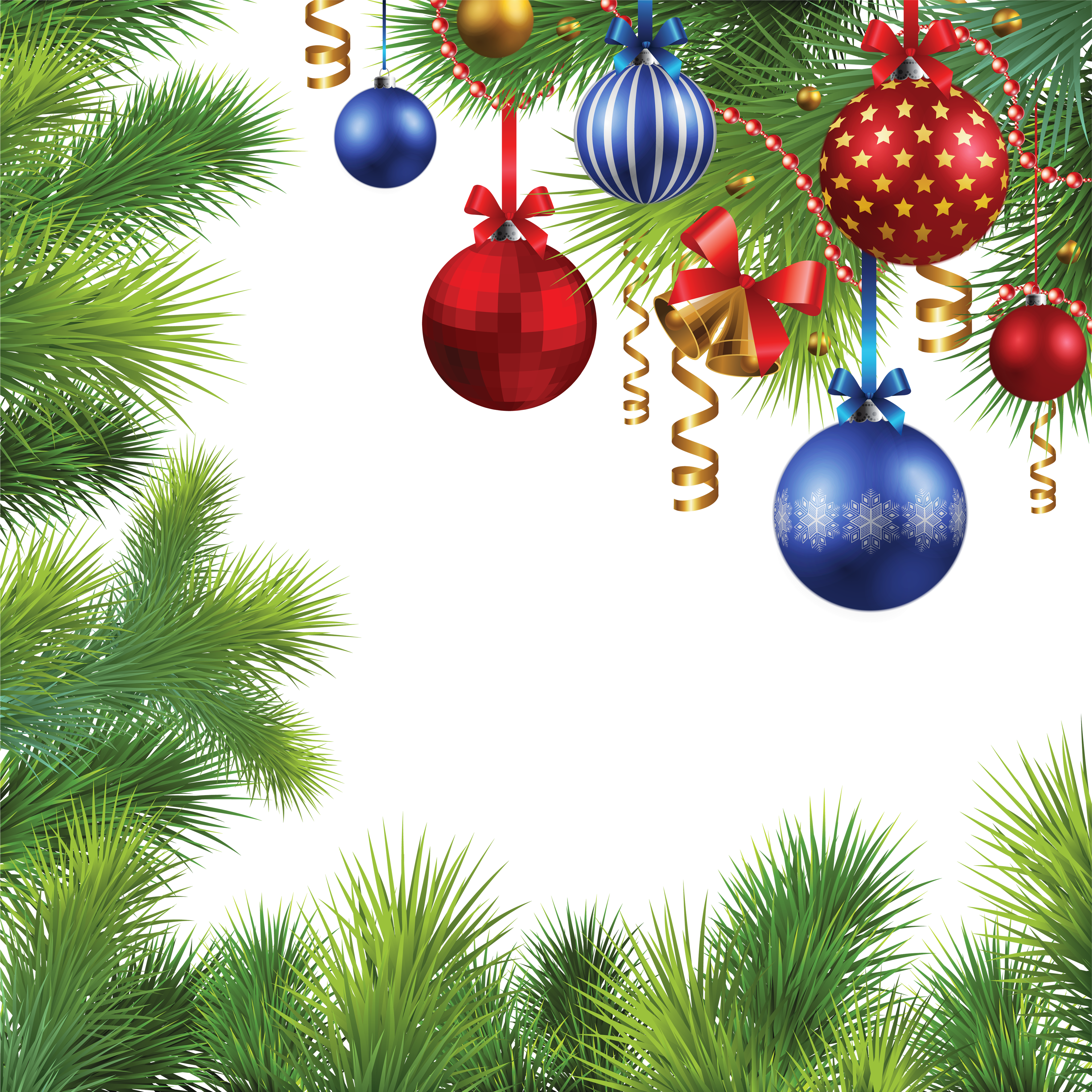 Christmas balls, tree frame png #35312 - Free Icons and PNG Backgrounds