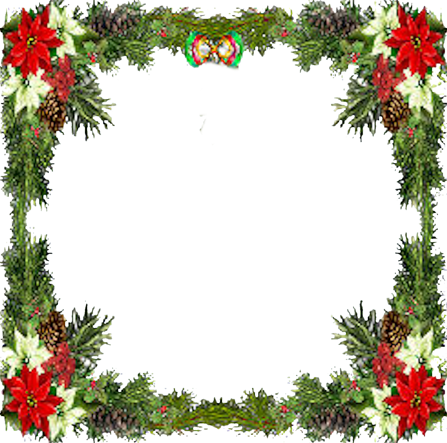 Christmas Frame Transparent Background Free Gudang Gambar Vector PNG