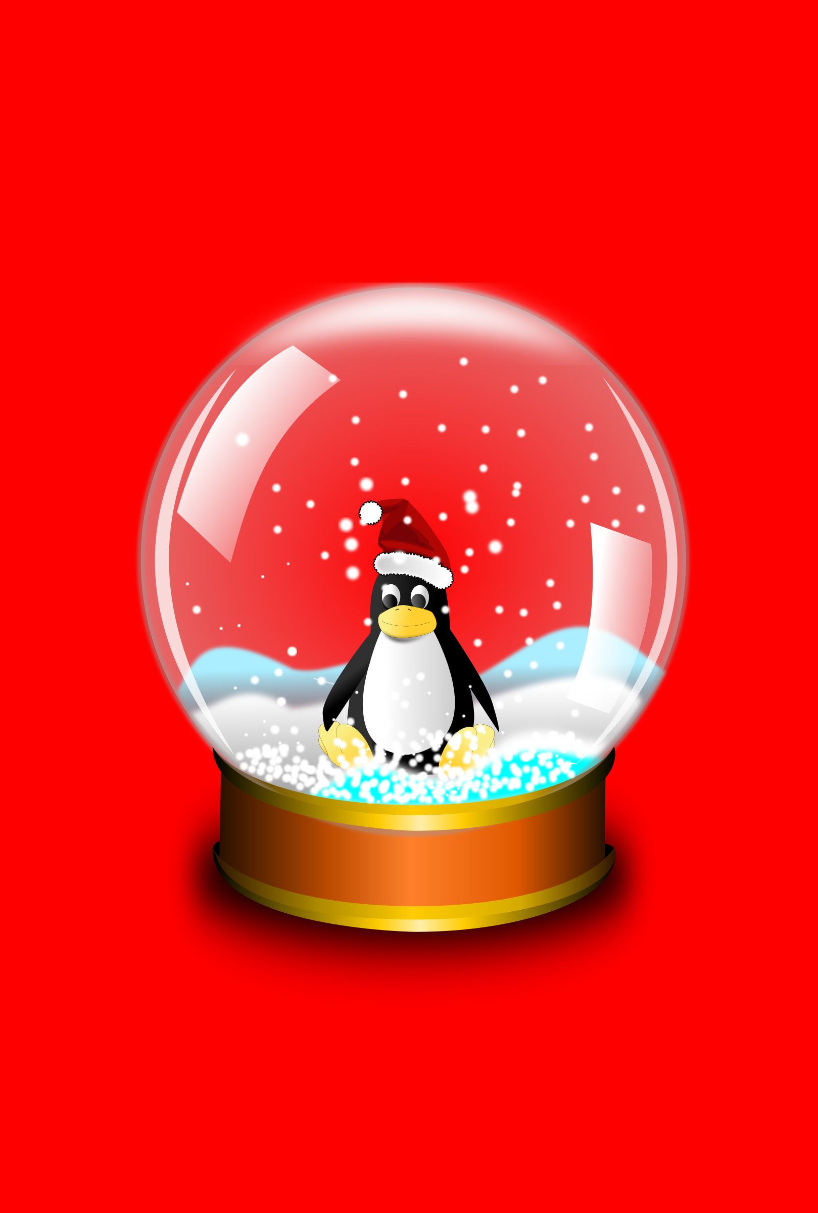 Christmas snow globe png