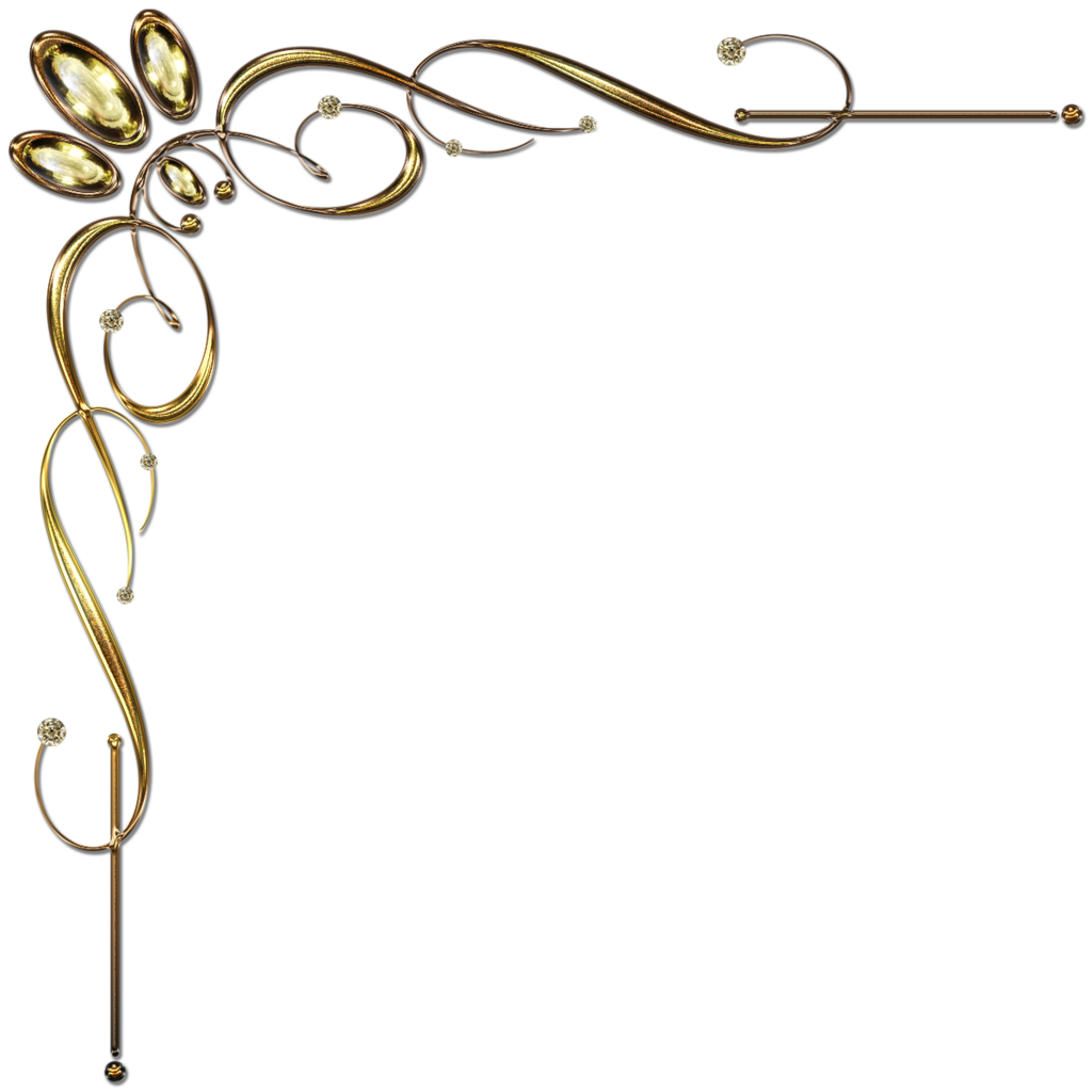 High Quality Download Corner Ornament PNG Transparent Background, Free