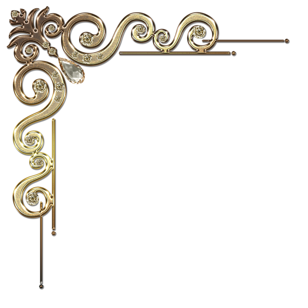 Gold Corner Png