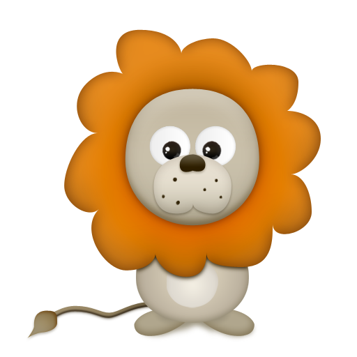 cute lion icon
