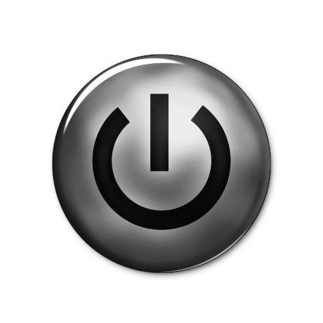 Dark Power Button Icon