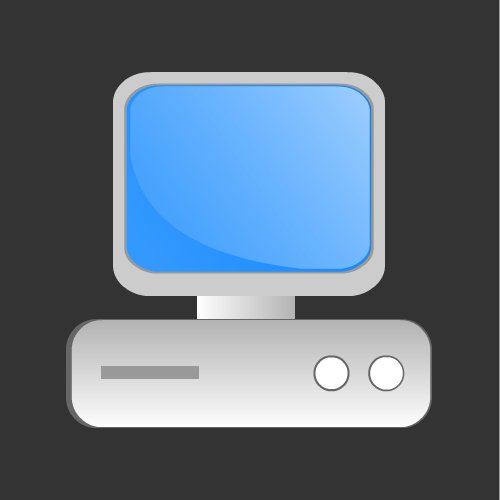 Desktop or computer icon Free only on Vector Icons Download
