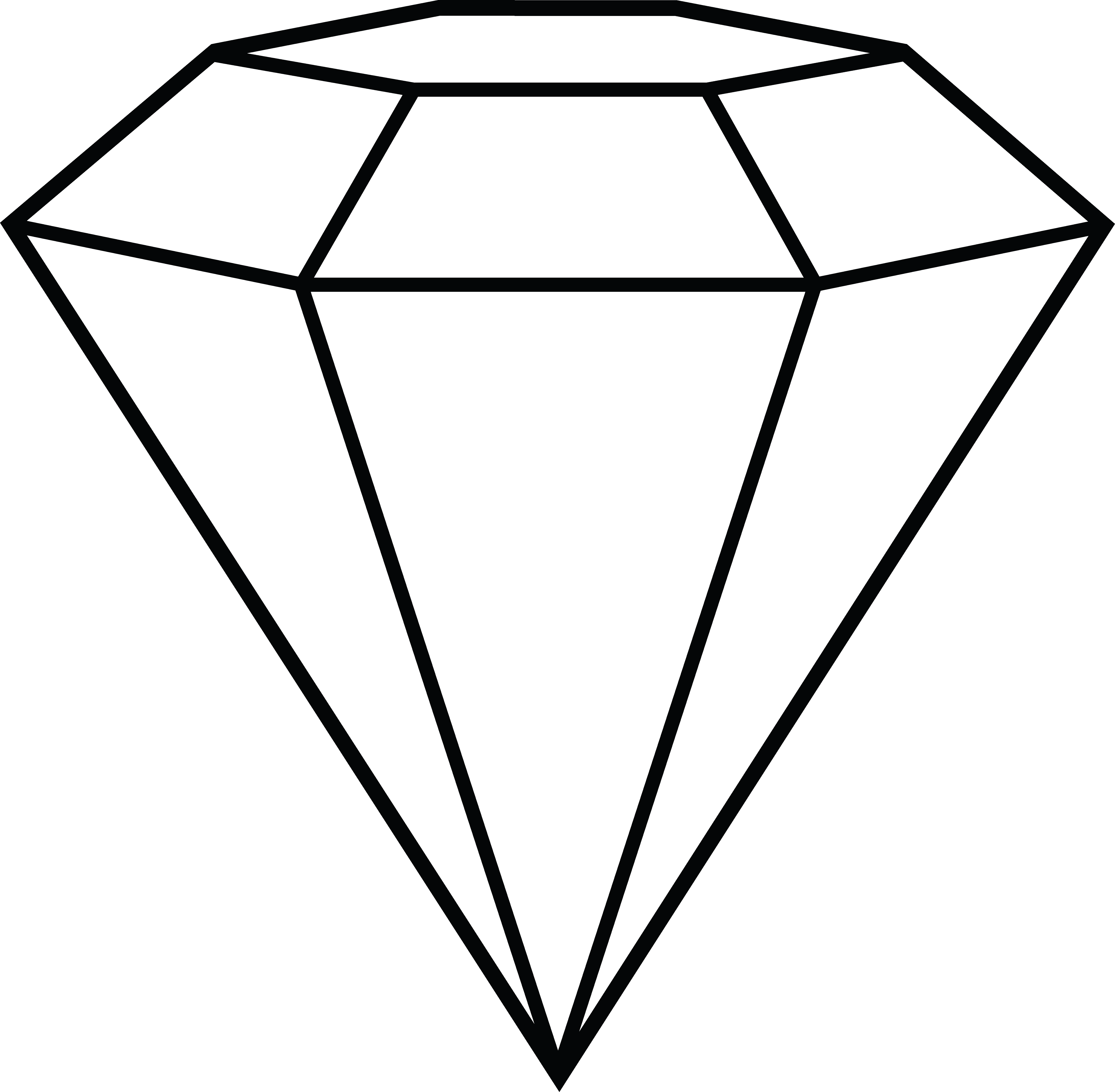 Diamond Outline Transparent Png Background