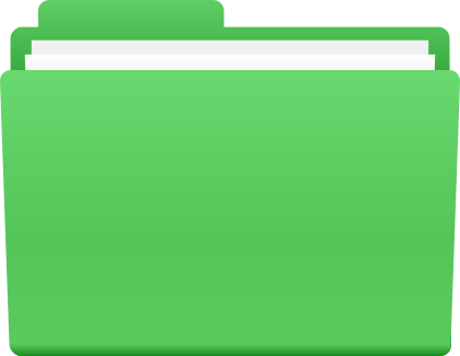 Directory Folder Icon Green PNG Transparent Background, Free Download