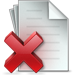 Document Delete Icon PNG Transparent Background, Free Download #7134 ...