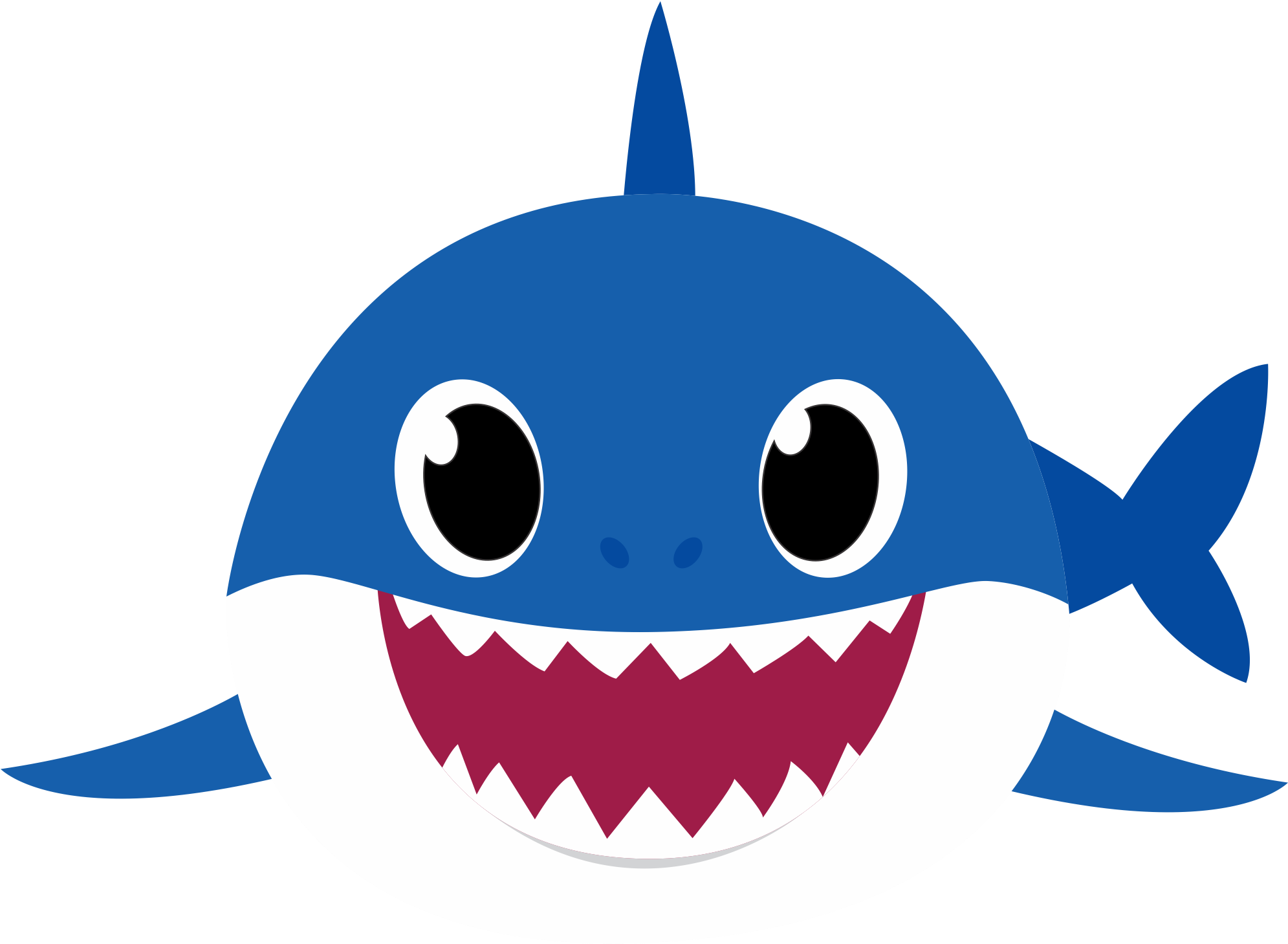 Download Blue Baby Shark Clipart