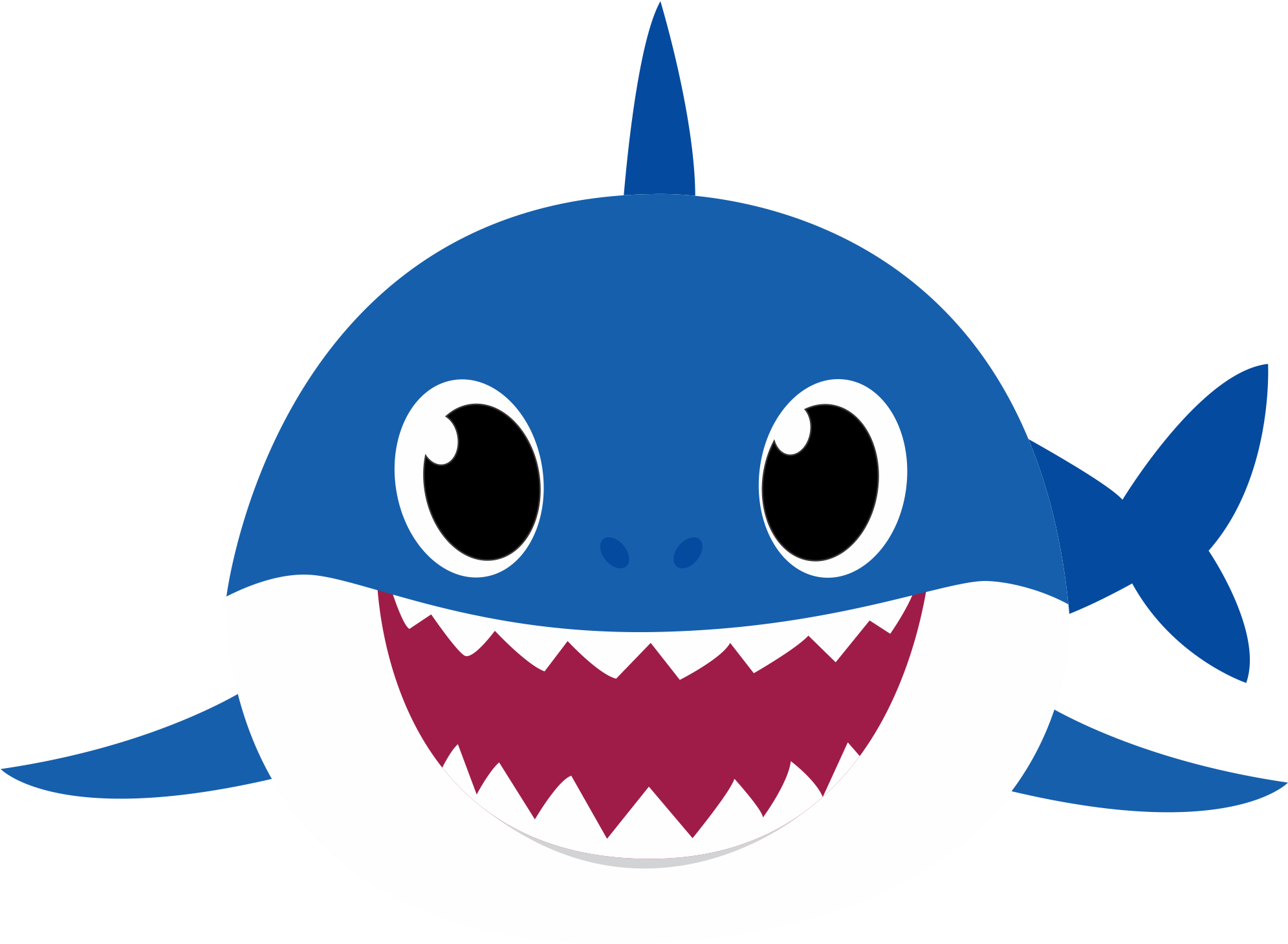 Download Blue Baby Shark Clipart. 