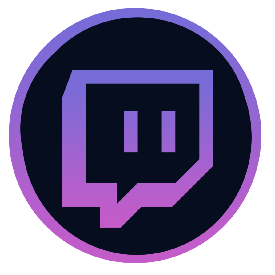Download Circle Twitch Logo Pink Outline PNG