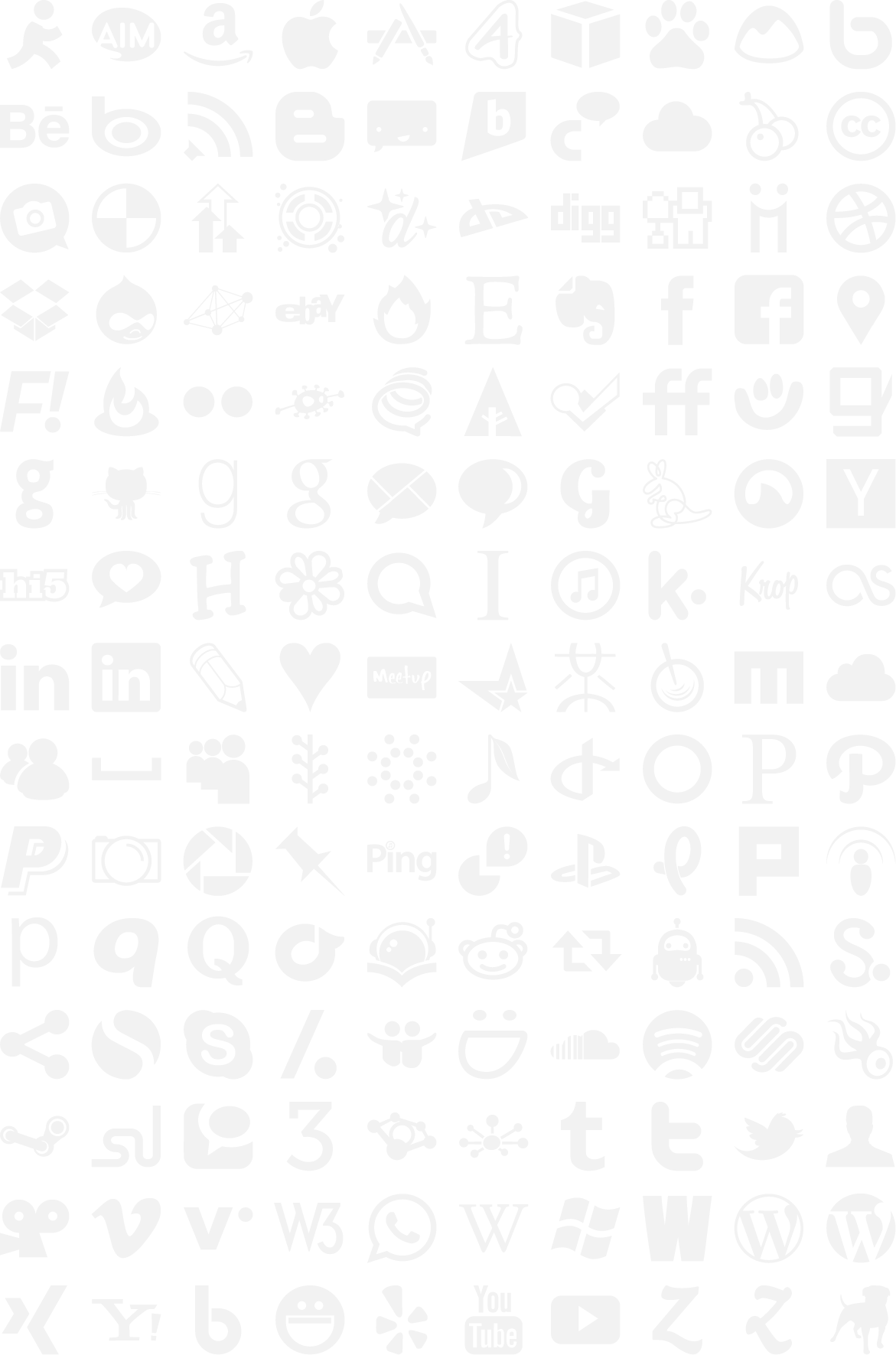 social media logo black and white png