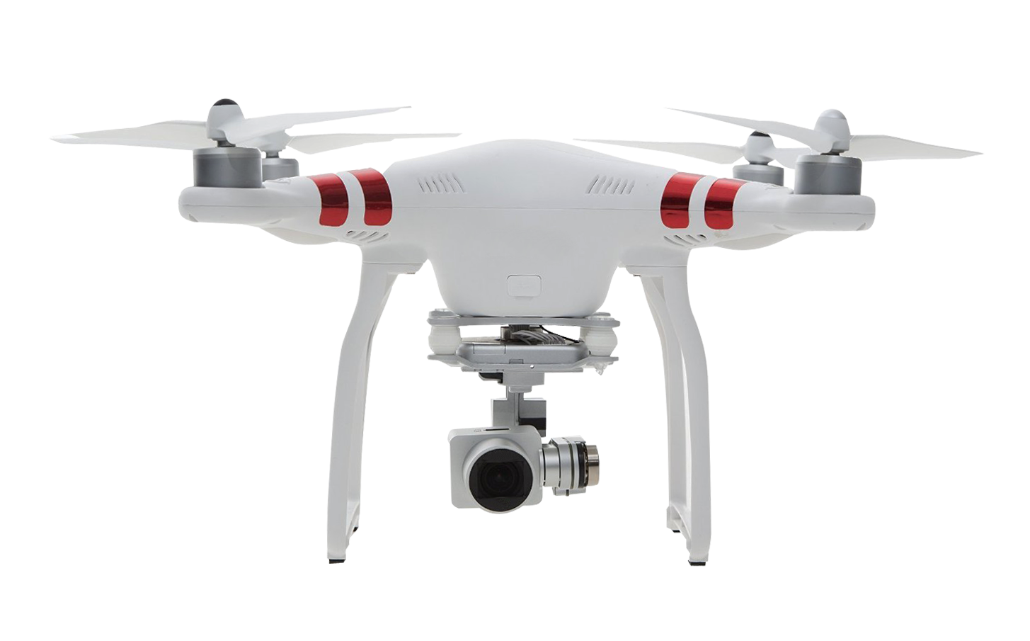 Drone with Camera White PNG Image