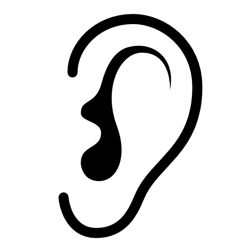 ear listen icon