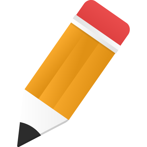 Edit Icon Orange Pencil