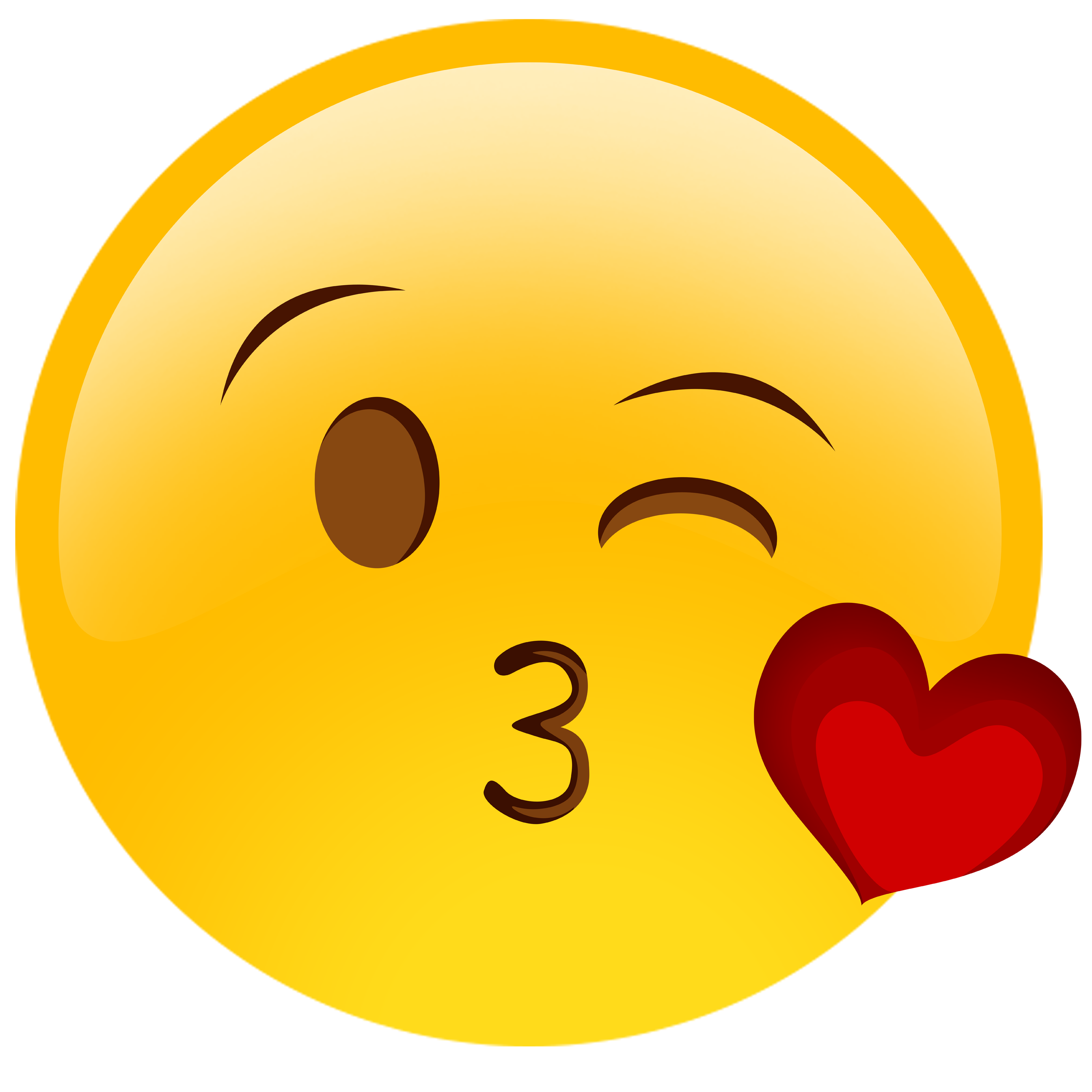 Emoticons Whatsapp Kiss Hearts Images Png Transparent Background Free