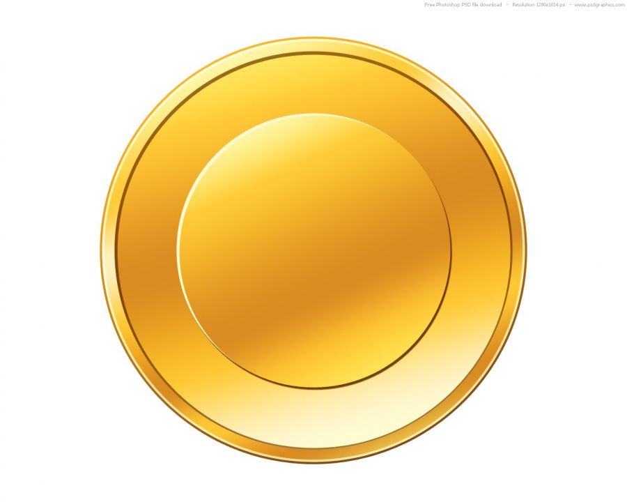 Plain Gold Coin Png