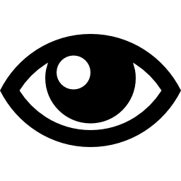 Eye outline vector icon | Free Medical icons