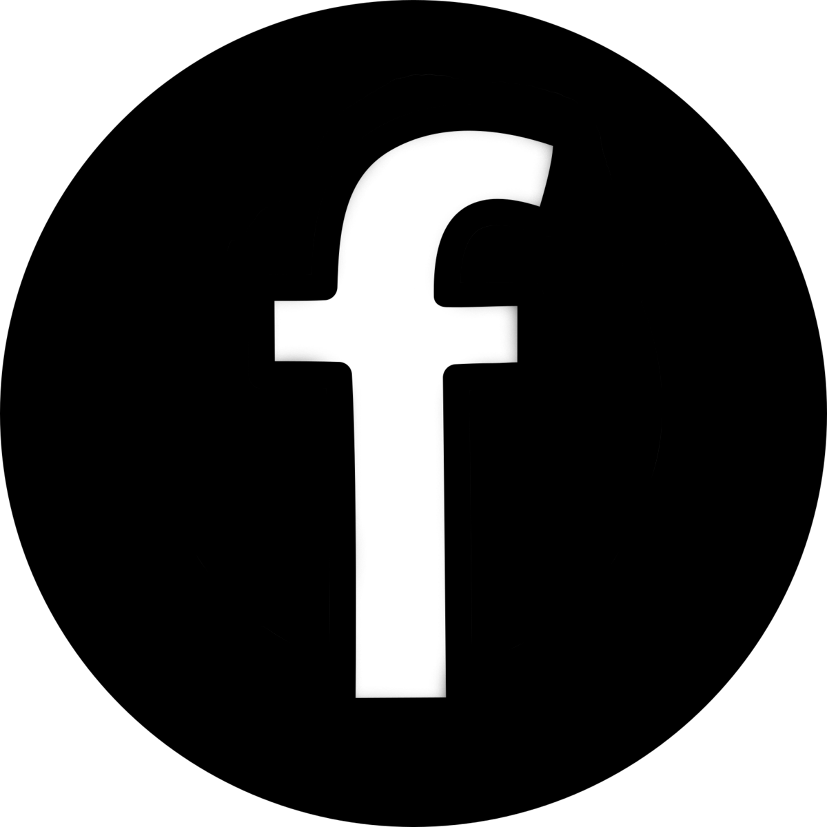 Facebook black radius transparent #38367 - Free Icons and ...