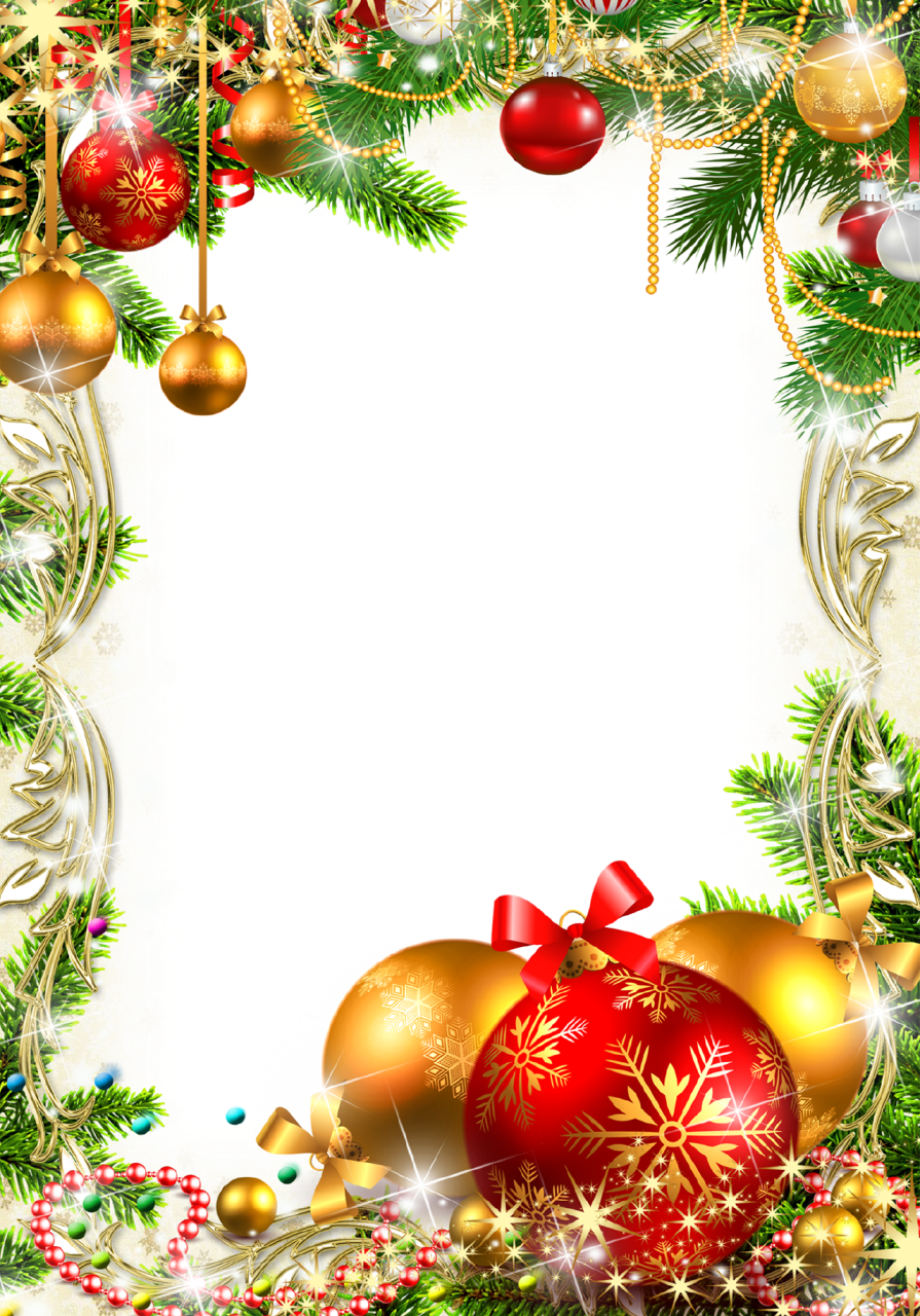 Frame Christmas Decorations And For Celebrations PNG Transparent