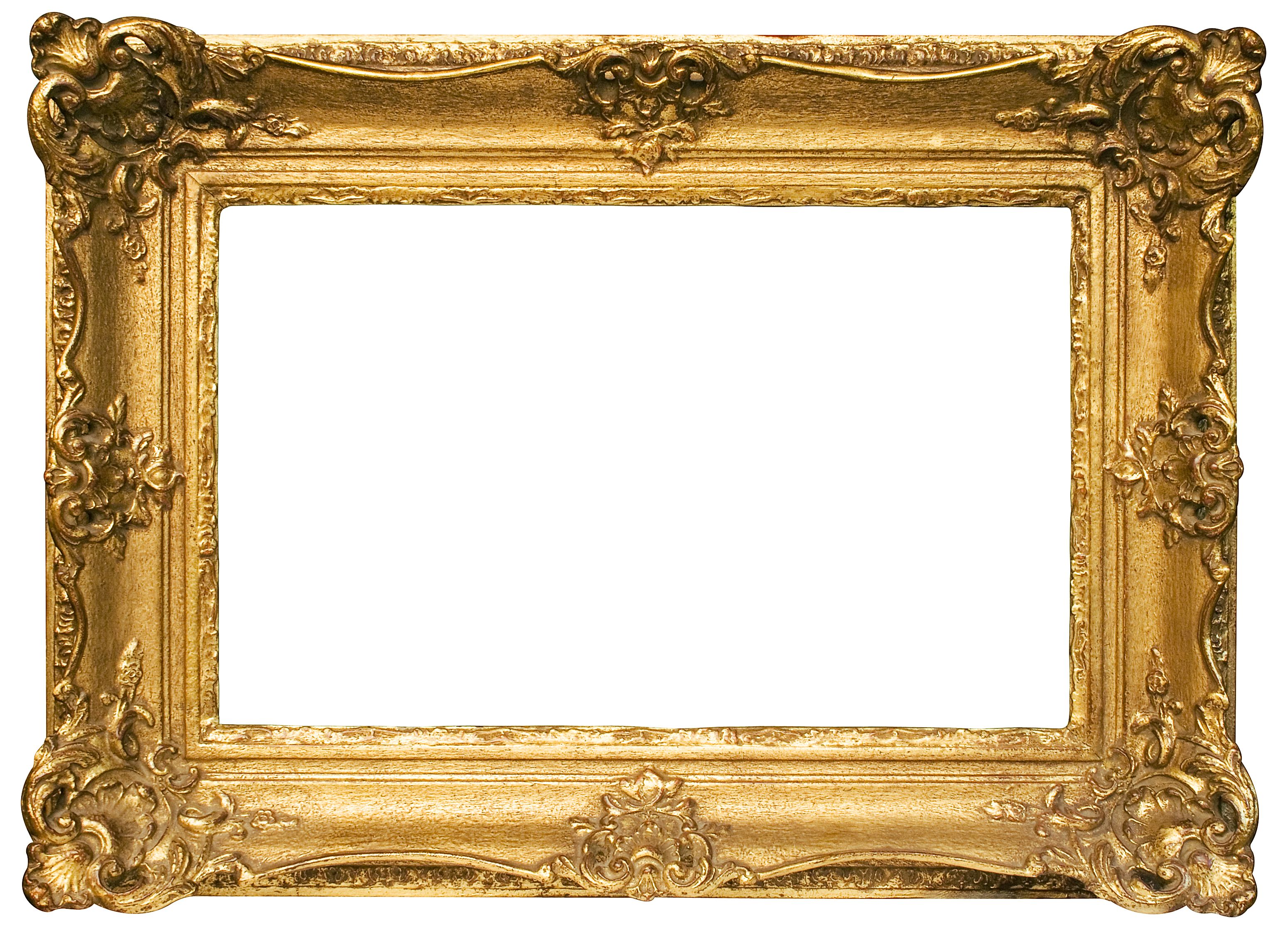 Transparent Background Gold Picture Frame Png