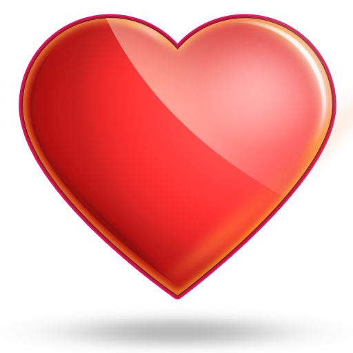Glassy heart Icon