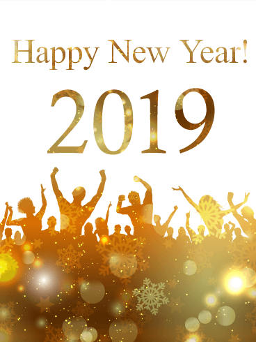 Glowing, Peoples Celebrate 2019 Happy New Year Photo