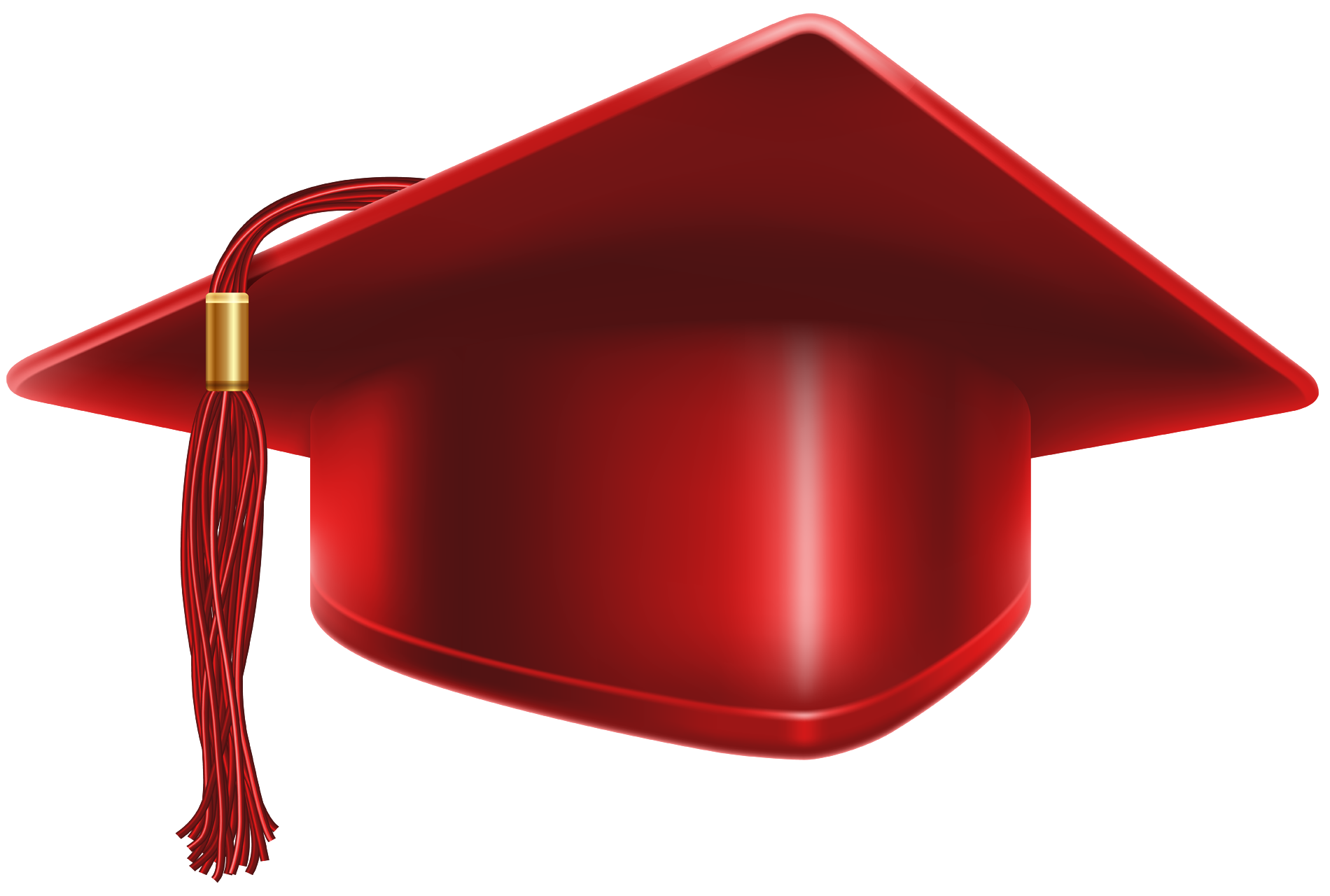 Graduation Cap Red Hd Png Transparent Background Free Download 45658