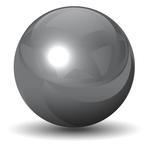 gray glossy ball png