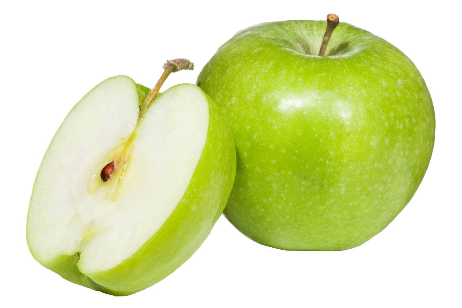 Green Apple slice Clipart