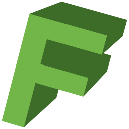 green letter f icon png