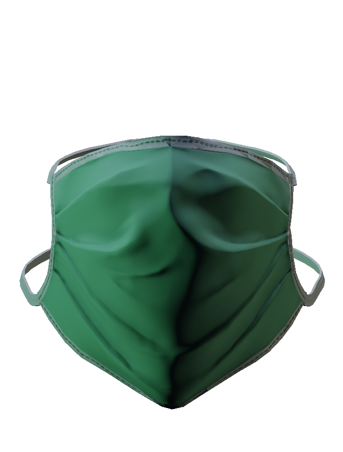 Green Medical Mask PNG Transparent Background, Free Download 49126