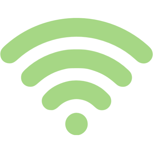 Green wireless icon png