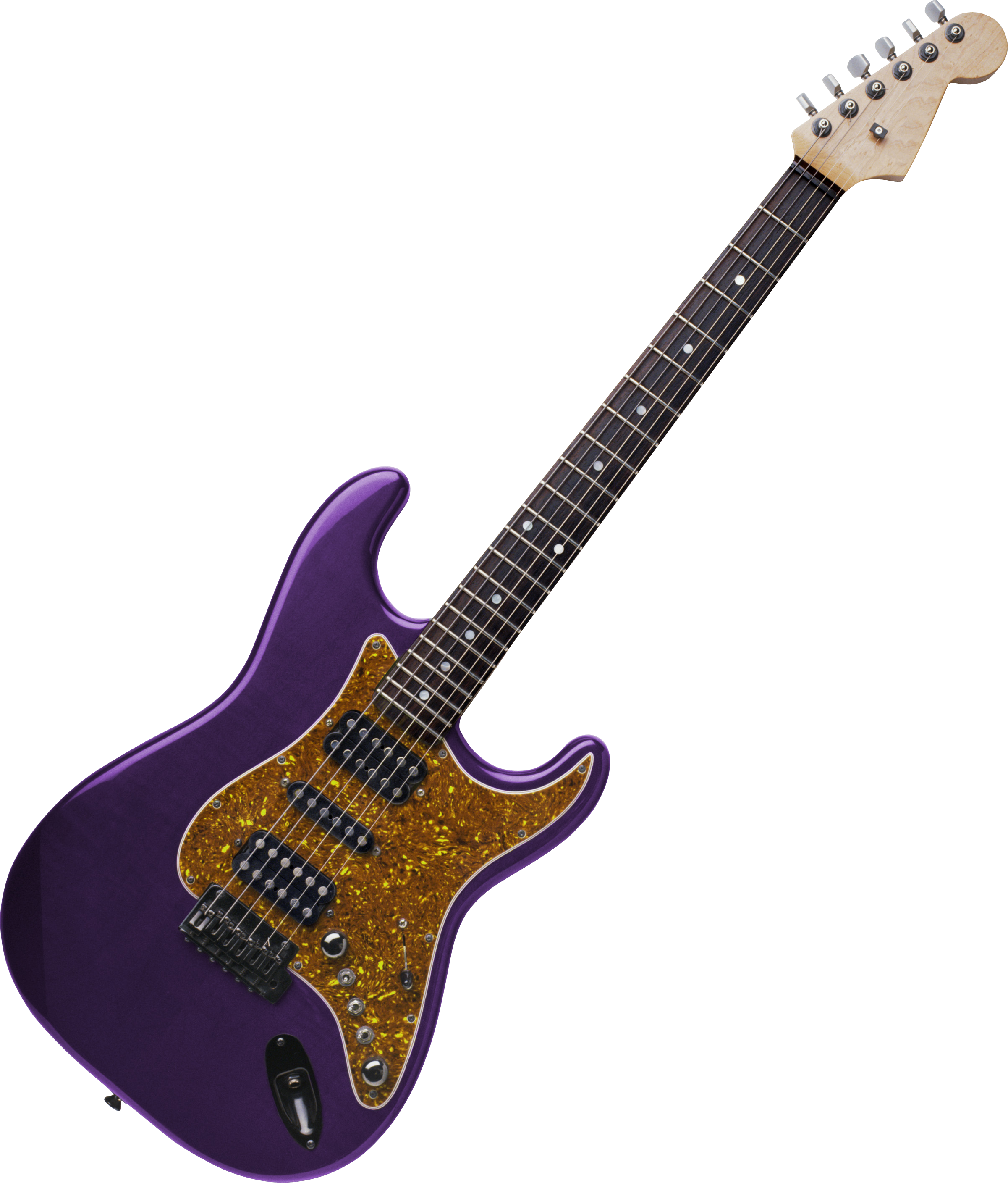 purple rock electric guitar
