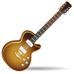 Guitar, instrument, music icon