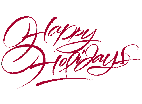 Happy Holidays Png Designs