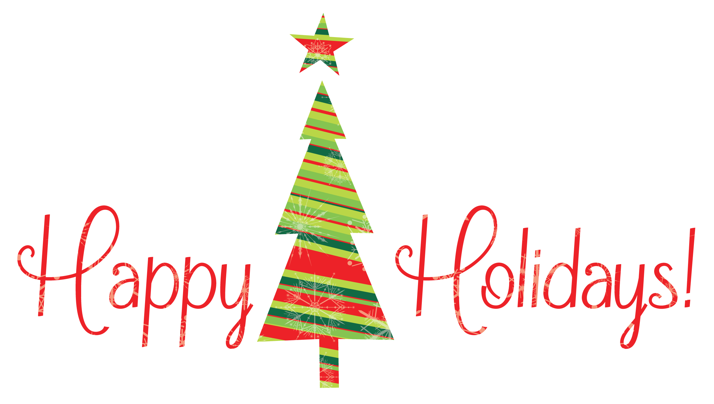 Happy Holidays With Tree Png Transparent Background Free Download