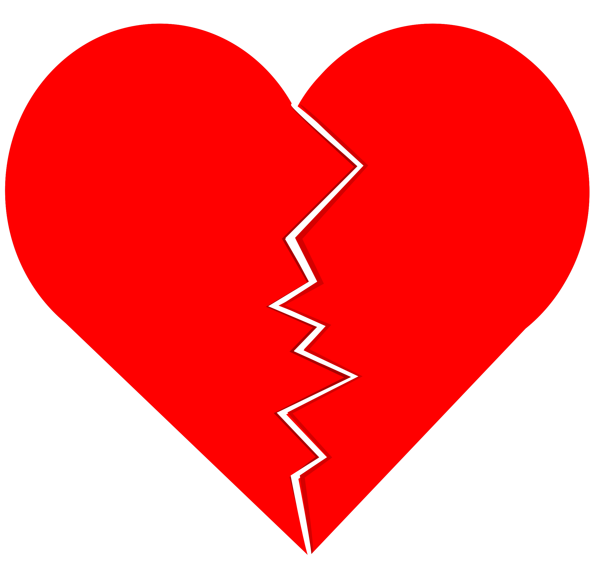 broken heart clipart transparent