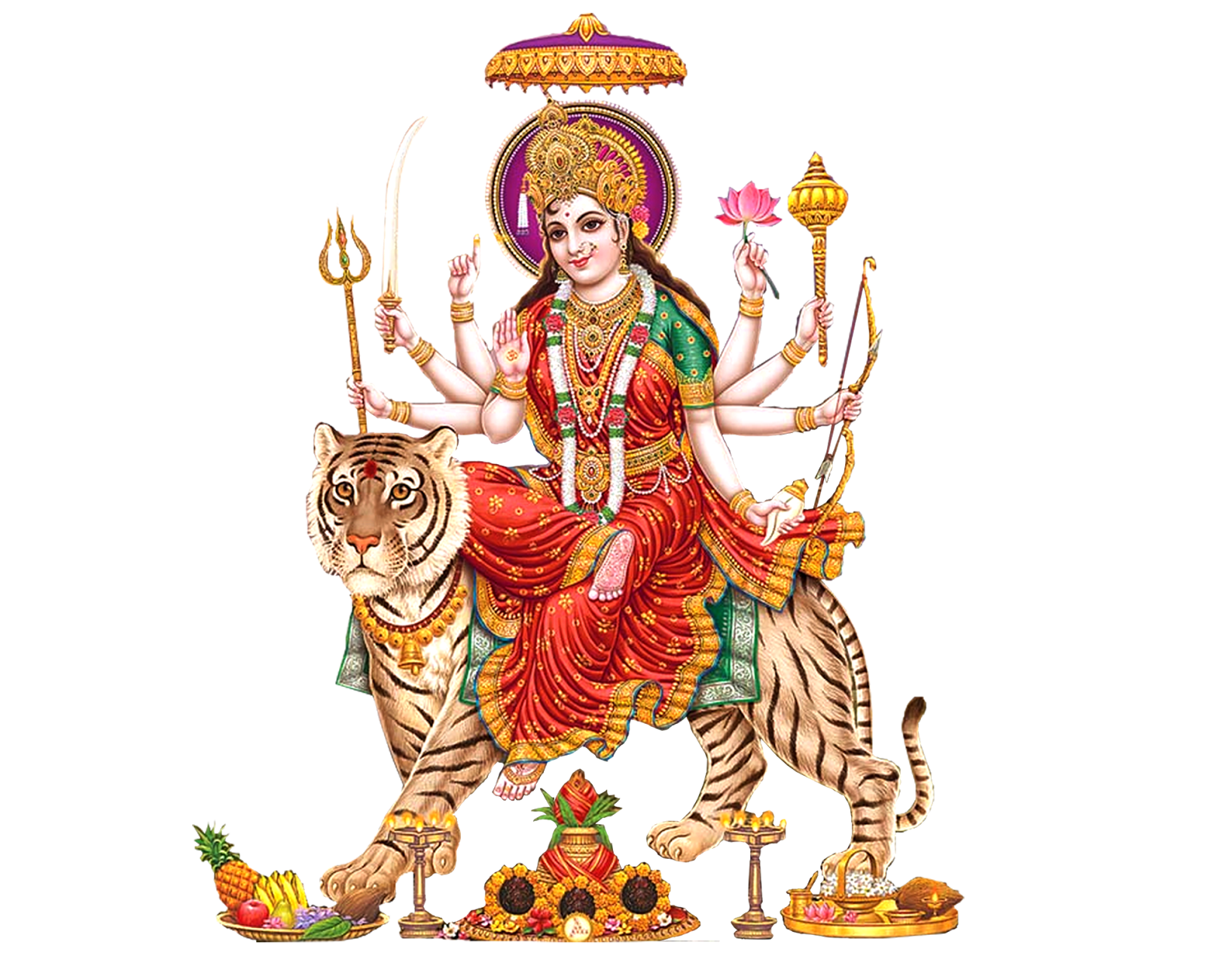 Hindu god Durga Mata 3D model 3D printable | CGTrader