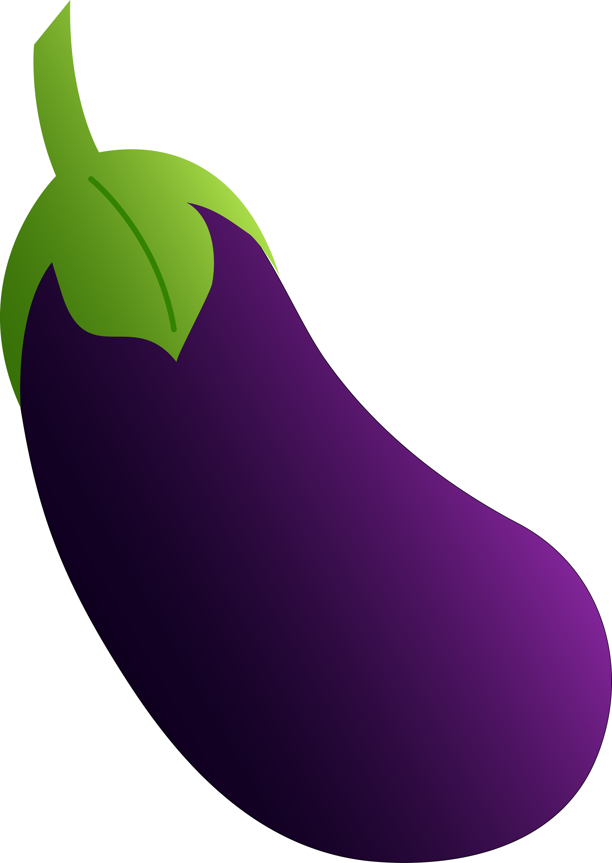 High Resolution Eggplant Clipart PNG Transparent Background, Free