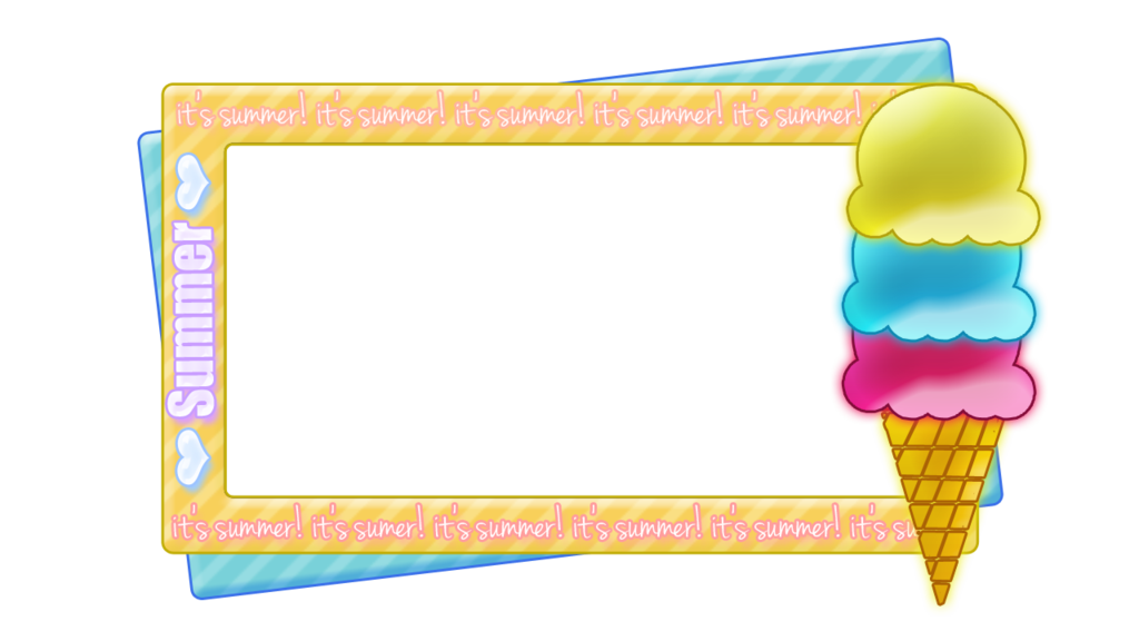 Ice Cream Frame Background PNG Transparent Background, Free Download