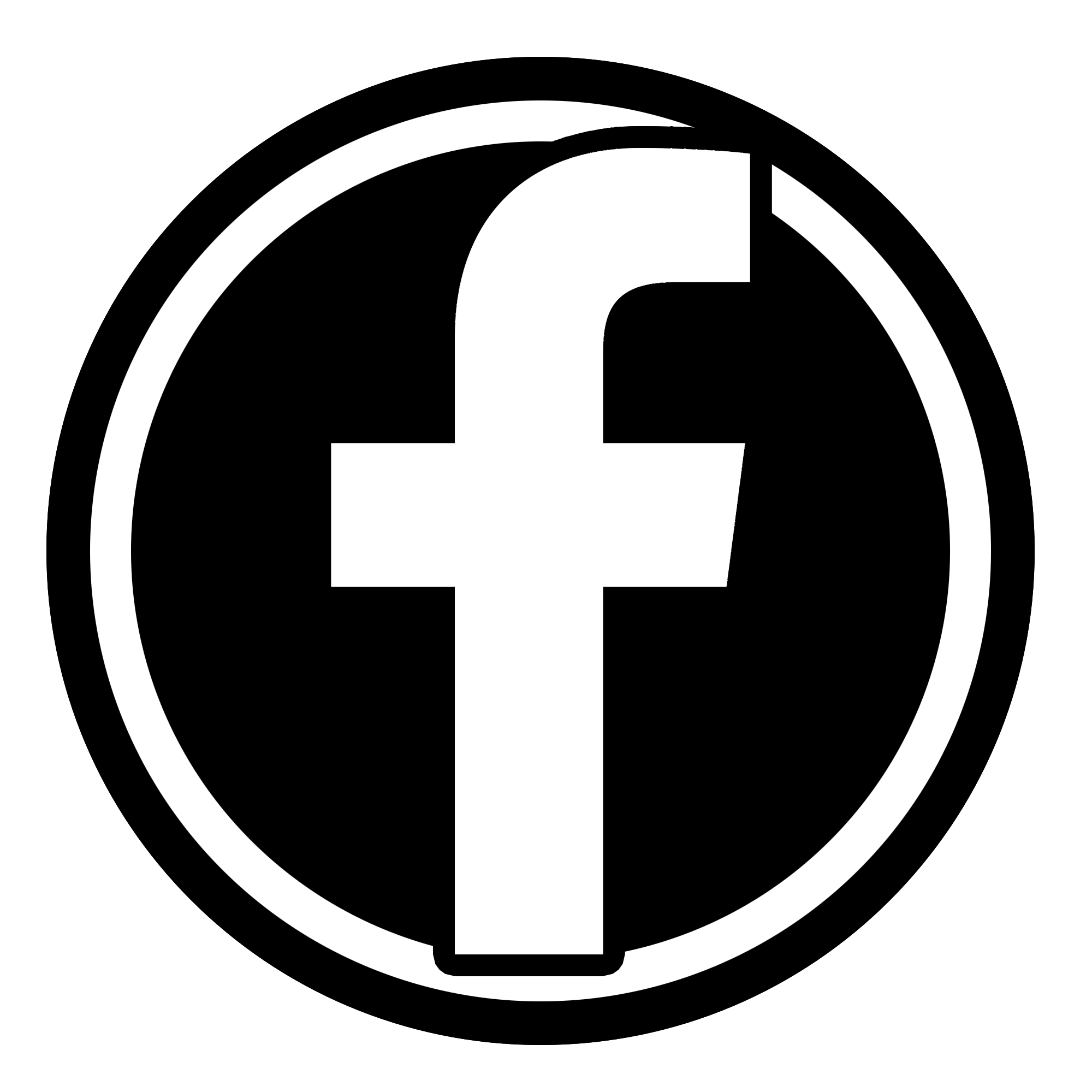 Black Facebook Symbol