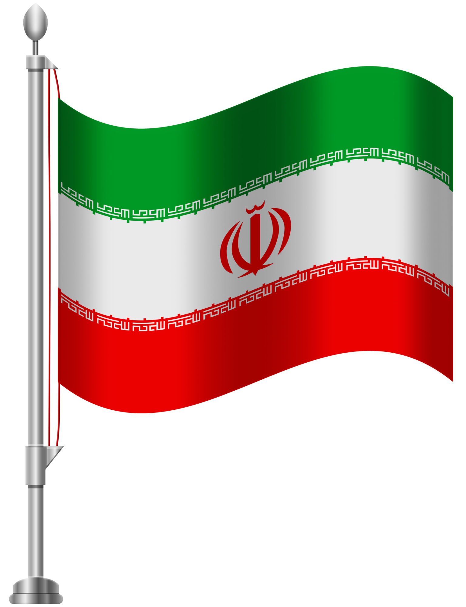 iran flag sticker style png