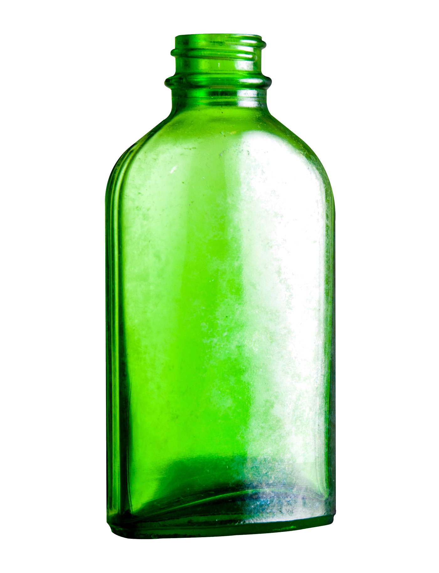 Large Empty Glass Bottle Green Color PNG Transparent Background Free 