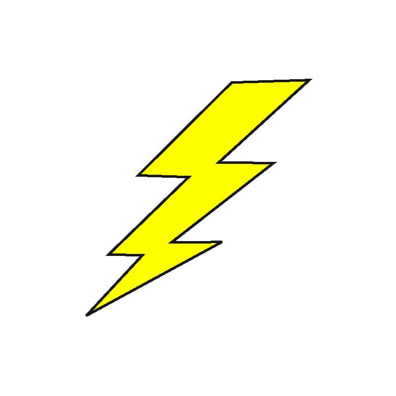 High Quality Lightning Bolt Cliparts For Free! PNG Transparent