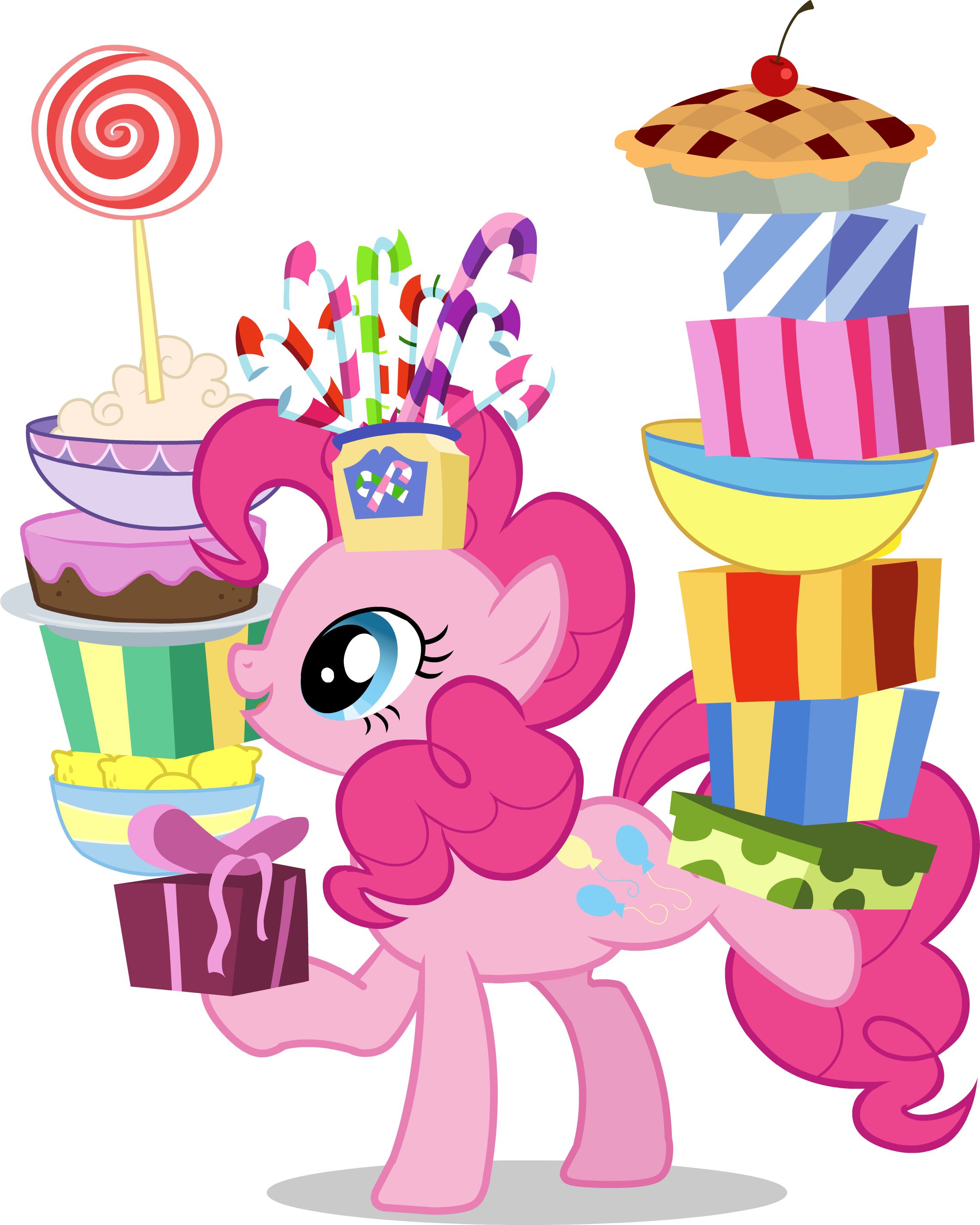 Little Pony With Cakes And Gifts Clipart 2280x2849 432 82 Kb