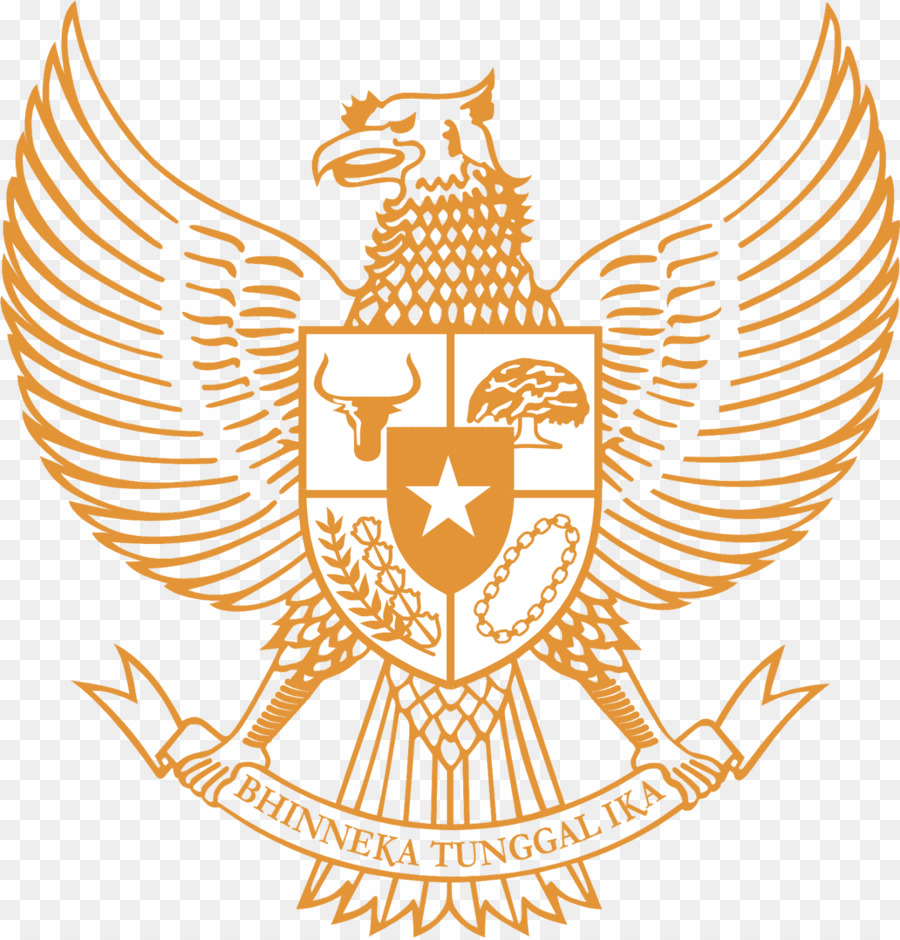 Logo Garuda National Emblem Of Indonesia PNG Transparent Background, Free Download