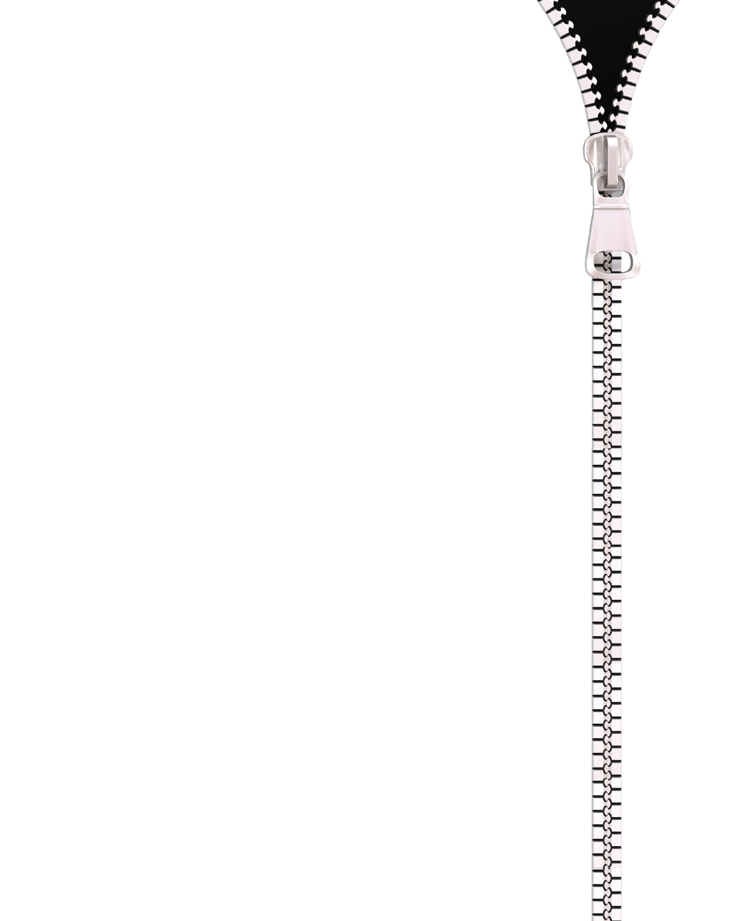 Long Vertical Zipper Size PNG Transparent Background, Free