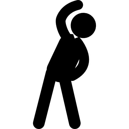Man practicing exercise icon
